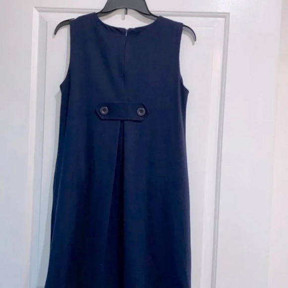 Nina Leonard navy blue shift dress size xsmall - Picture 4 of 9